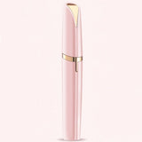 1Pc Electric Eyebrow Trimmer Finishing Touch Flawless Brows Hair Remover LED Light - Pink