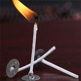 100PCS Candle Wick Core Pre Waxed With Sustainers Cotton DIY Candle Making 20cm