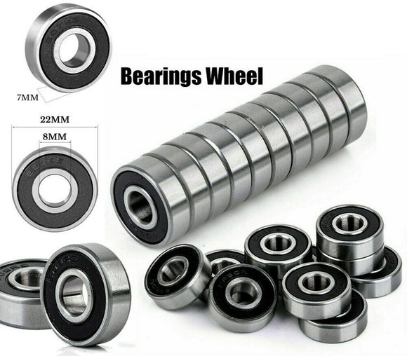 10 Pieces 608RS Bearings Wheels