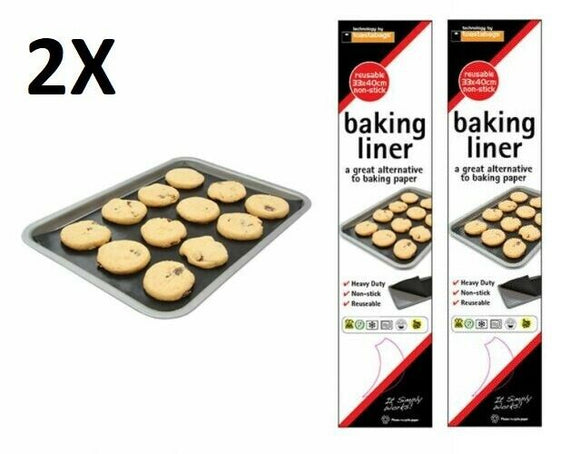 2X Non-Stick Oven Liner Large Baking Aide