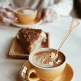 4 Pcs Shovel Shape Spoon Tea Coffee Sugar Cake Scoop Dessert Ice Cream Spoon