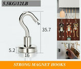 10Pcs Magnetic Neodymium N38 Hooks