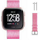 Fitbit Versa/2/Lite Replacement Band Fabric Watch Sports Strap Wristband Pink