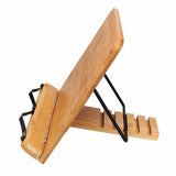 Bamboo Reading Rest Adjustment Tablet Home Study Book Holder Foldable