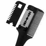 1x Professional Hairdressers Razor Comb Razor DIY Hair Cutting Thinning Trimmer