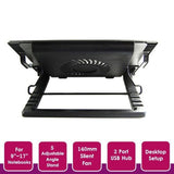 1x  Notebook Laptop Cooling Pad Cooler Fan Stand w/ USB Hub