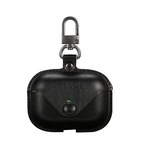 1x Unique Luxury Leather Shockproof Case Cover For Apple Airpods Pro 2 - Black