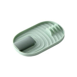 Style Pot Lid Shovel Storage Rack Practical Kitchen Pot Lid Spatula Holder Green