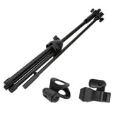 Professional Dual Microphone Stand Telescopic Boom Adjustable Mic Holder Tripod
