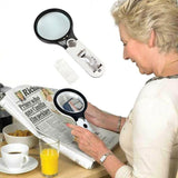 Magnifying Glass 45x Magnifier Handheld Loupe Reading Optical Clarity With Light