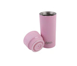 Insulated Coffee Mug Cup Travel Thermal Stainless Steel Flask Oasis -360ml Pink
