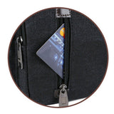 Retro Men's Canvas Shoulder Messenger Bag Crossbody Satchel Travel Bags Black