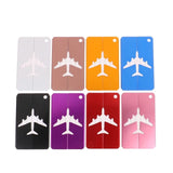 2x Luggage Tag Aluminum Travel Baggage Suitcase Address Name Label Cards