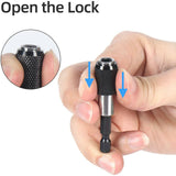 3x Screwdriver Extension Kit Quick Release 1/4 Hex Shank Holder Drill Bit Set