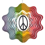 Peace Wind Spinner Sky Hanging Wind Spinners Stainless Steel Yard