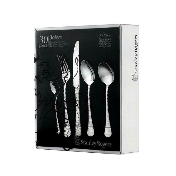 Stanley Rogers 30 Pieces Bolero Cutlery Gift Boxed Set Fork Knife Spoon
