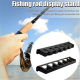 Rack Fishing Pole Holder 6-Rod Tackle Wall Fishing Rod Storage Fixed Stand