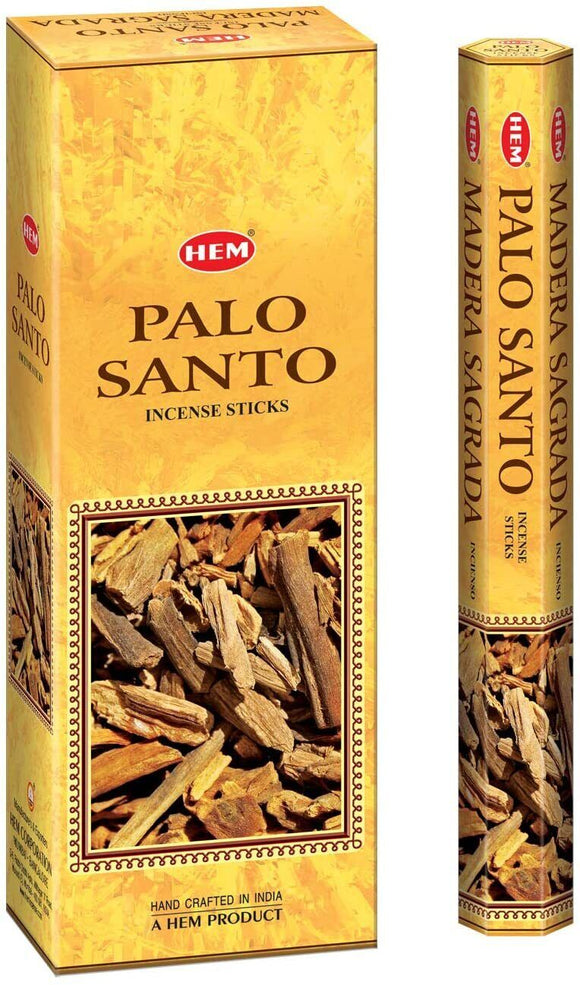 Palo Santo 120 Incense Sticks HEM Natural Holy Wood Relaxation Fragrance Odours