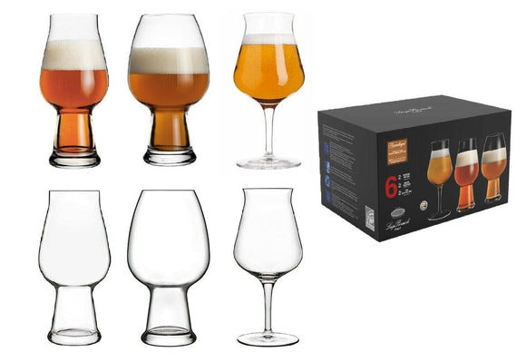 Birrateque Mixed Set Luigi Bormioli Craft Beer Wheat IPA Tester Glass Drink