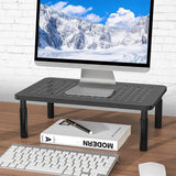 Height Adjustable Computer Monitor Stand Riser Laptop Printer TV Desktop Mount