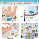24pcs Kids Anti Non Slip Bath Tub Stickers 6 Sheets Mat Skid Shower Bathroom Mat
