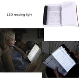 LED Book Light Reading Creative Night Flat Plate Panel Lamps Portable Bedroom