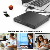 USB External CD RW DVD ROM Writer Burner Player Drive PC Laptop Mac Windows