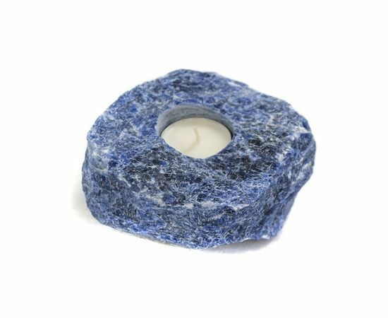 Decor Sodalite Crystal Wedding Centerpiece Tealight Candle Holder Healing Reiki