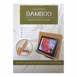 Bamboo Reading Rest Adjustment Tablet Home Study Book Holder Foldable