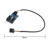 9Pin Extension Cable USB Header Male to Female Splitter Adapter Safe