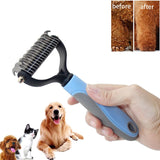 Dog Pet Cat Fur Dematting Grooming Deshedding Trimmer Tool Brush Assorted