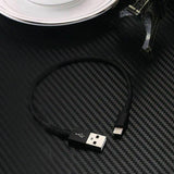 2PK Short Braided USB Charger Cable Fast Charge Cord For iPhone 25CM - Gold