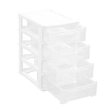 4 Layers Drawer Plastic Desktop Cabinet Storage Organiser Office Stationery Asst