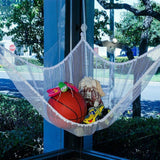 Soft Large Toy Hammock Mesh Net Bedroom Nursery Toys Storage Teddy Bear - Blue