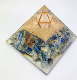Kyanite Crystal Merkaba Orgonite Orgone Pyramid Connection Communication