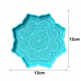 Coaster Epoxy Resin Mold Cup Mat Casting Silicone Mould DIY Crafts Home Decor