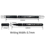 Nib Liquid Chrome Silver Pump Marker Paint Pen Gloss Mirror Effect - 0.7mm