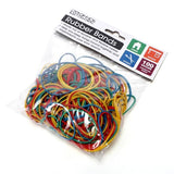 4 pack Multicolour Rubber Bands Basics Coloured Band Thin - 400g