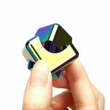 Aluminum Cube ADHD Hand Spinner Square Tri EDC Fidget EDC Toy Bearing Autism