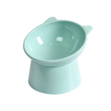 Elevated Cat Dog Pet Bowl Feeder Food Water Raised Lifted Stand Bowls - Green