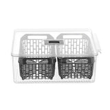 1x Boxsweden Crystal Vegetable Storage Fridge Container Clear - 4.0L Assorted