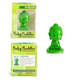 Baby Buddha Incense Burner Holder Home Decor Aromatherapy Yoga - Green Wisdom