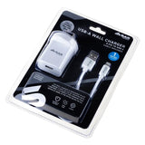 Wall Charger with 8 Pin to USB-A Cable Charge and Data Sync iPhones 1m Length