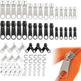 84pcs Zipper Replacement Head Zipper Repair Kit  Fix Zip Slider