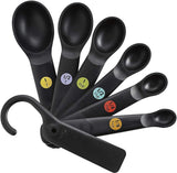 OXO Good Grips Plastic Measure Spoons 7-Piece Black 3.81 x 10.16 x 21.59 cm