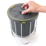 POLDER SILICONE KITCHEN COMPOST BIN Kitchen Scrap Scraps Lid 3.8L