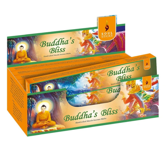 Buddha's Bliss Incense Soul Stick Natural Essence Aromatic -12 Packets