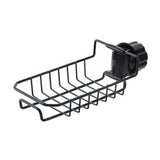 Kitchen Sink Faucet Shelf Sponge Dish Cloth Holder Rack Storage Organizer Black