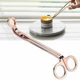 Rose Gold Candle Wick Trimmer Scissors Stainless Steel Candle Cutter Snuffers