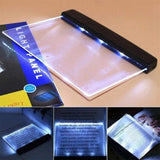 LED Book Light Reading Creative Night Flat Plate Panel Lamps Portable Bedroom